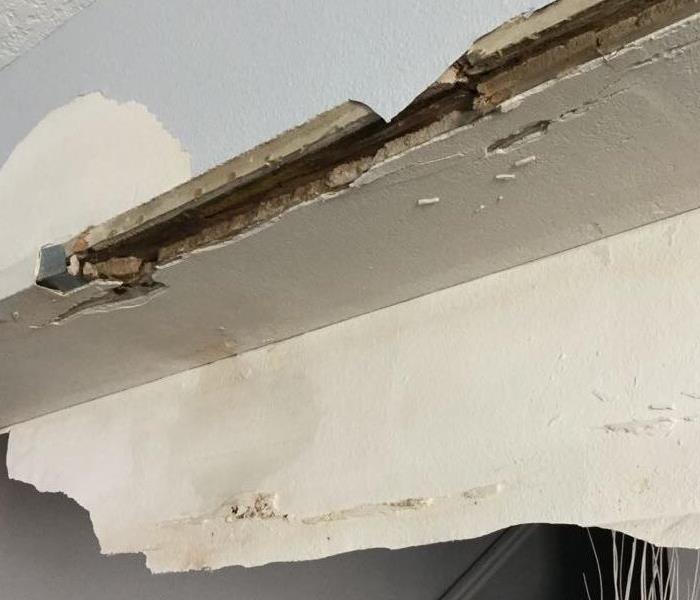 Damaged ceiling beam 